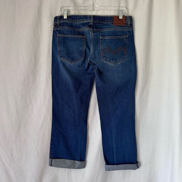 Vintage 1990s Missoni Cropped Boyfriend Jeans 42 IT 6 US - Picture 6 of 15